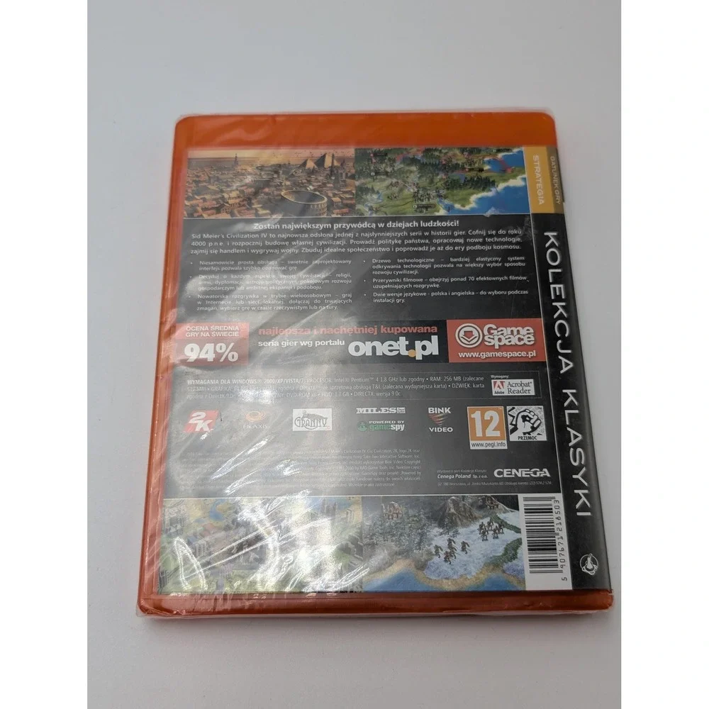 Sid Meiers Civilization IV‎ 4 PC DVD Kolekcja Klasyki Polish English Sealed NEW
